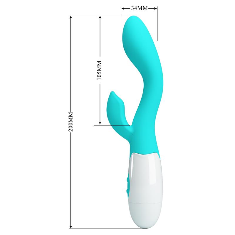 PRETTYLOVE - VIBRATOR BRIGHTY 30 FUNCTIONS BLUE