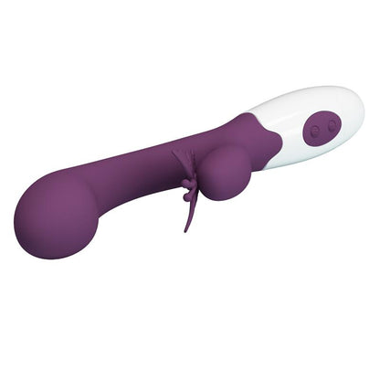 PRETTY LOVE - BUTTERFLY KISS RABBIT VIBRATOR & G-SPOT STIMULATOR PURPLE