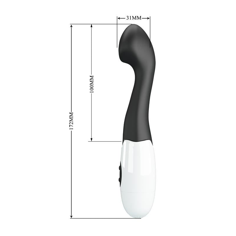 PRETTYLOVE - VIBRATOR CHARLES 30 FUNCTIONS BLACK