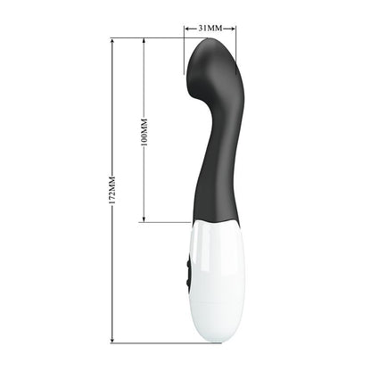 PRETTYLOVE - VIBRATOR CHARLES 30 FUNCTIONS BLACK