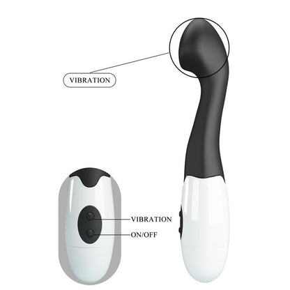 PRETTYLOVE - VIBRATOR CHARLES 30 FUNCTIONS BLACK