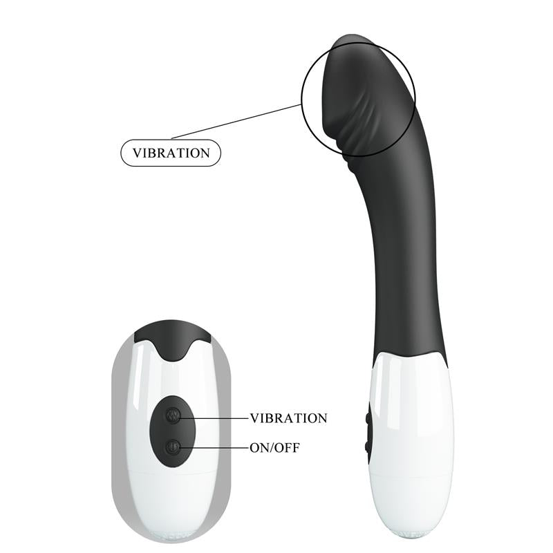 PRETTYLOVE - VIBRATOR ELEMENTAL 30 FUNCTIONS BLACK