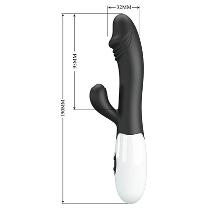 PRETTYLOVE - VIBRATOR SNAPPY 30 FUNCTIONS BLACK