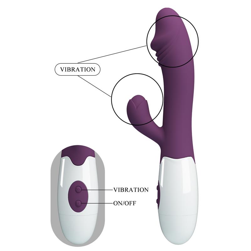 PRETTYLOVE - VIBRATOR SNAPPY 30 FUNCTIONS PURPLE