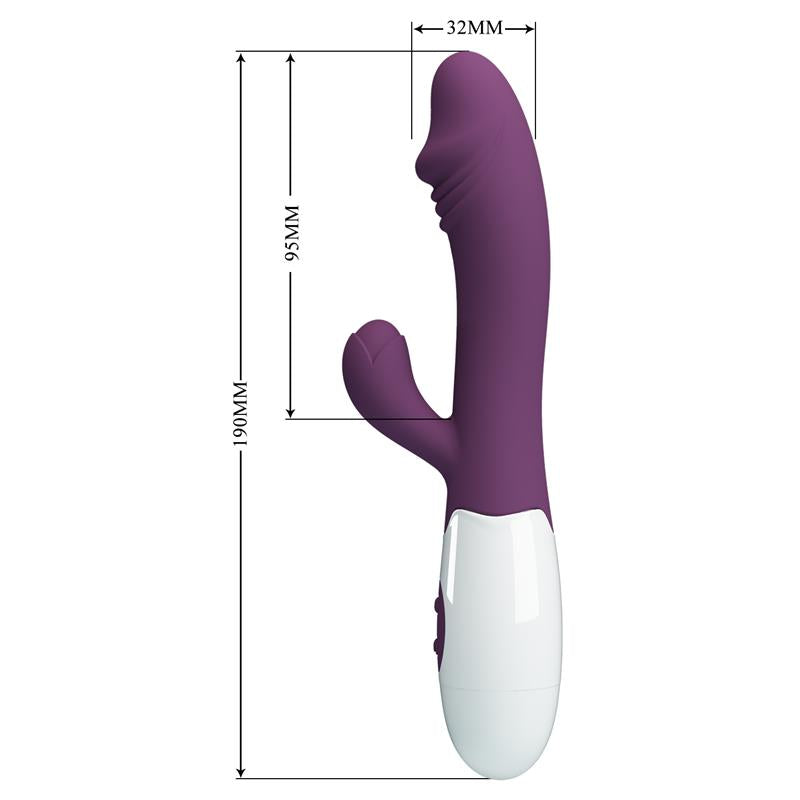PRETTYLOVE - VIBRATOR SNAPPY 30 FUNCTIONS PURPLE