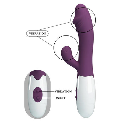 PRETTYLOVE - VIBRATOR SNAPPY 30 FUNCTIONS PURPLE