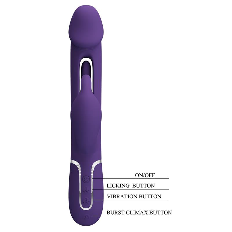 PRETTYLOVE - VIBRATOR WITH LICKING KAMPAS
