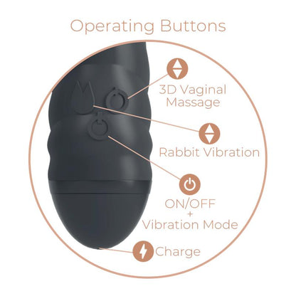 ADRIEN LASTIC - VIBRATOR WITH ROTATION 360º TWISTER