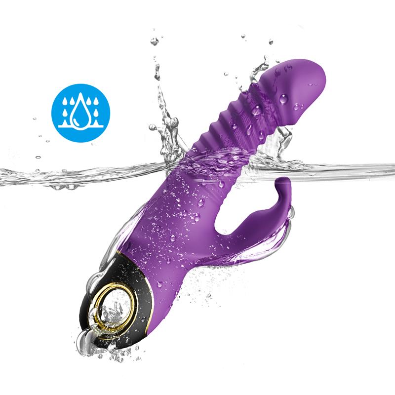 URBAN SKY - VIBRATOR WITH THRUSTING AND 360º WIGGLING  PURPLE