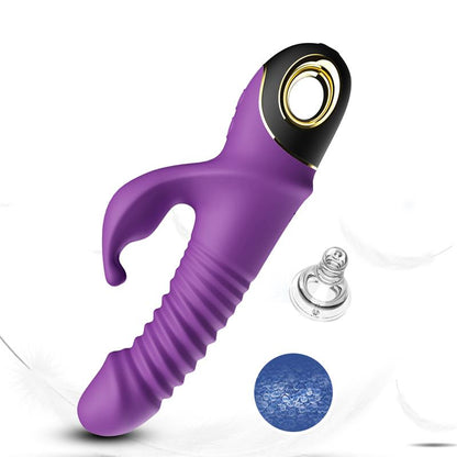 URBAN SKY - VIBRATOR WITH THRUSTING AND 360º WIGGLING  PURPLE