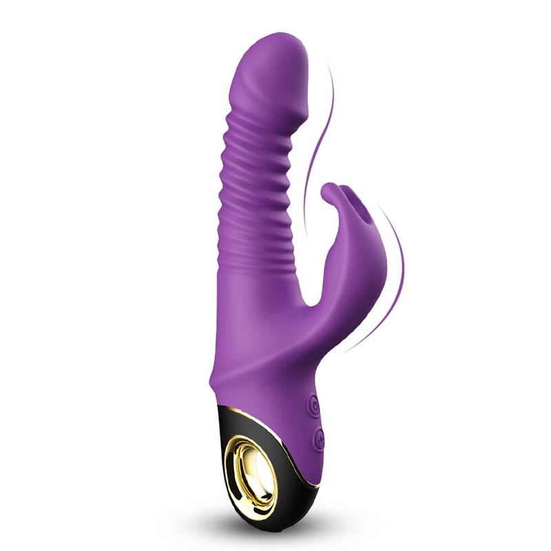 URBAN SKY - VIBRATOR WITH THRUSTING AND 360º WIGGLING  PURPLE