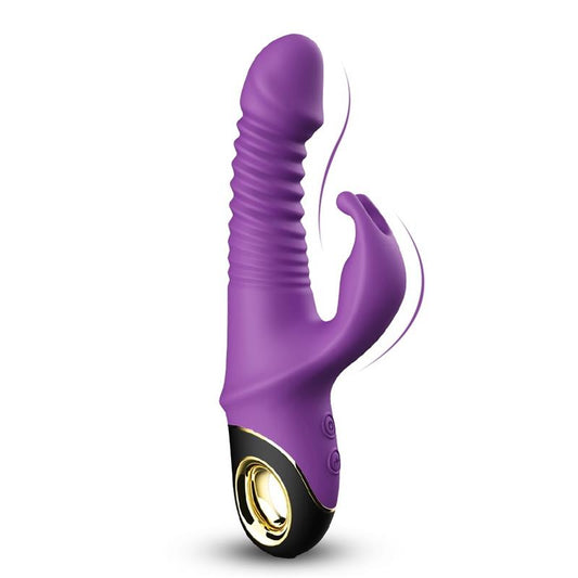 URBAN SKY - VIBRATOR WITH THRUSTING AND 360º WIGGLING  PURPLE