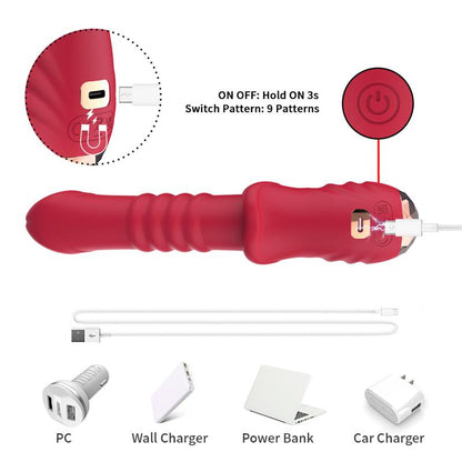 URBAN SKY - VIBRATOR WITH THRUSTING G-SPOT AND DIGITAL SCREEN