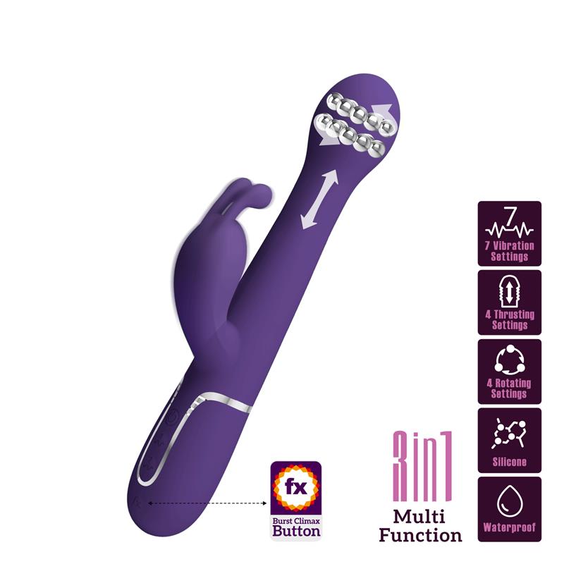 PRETTYLOVE - VIBRATOR WT ROTATION AND THRUSTING TWINKLED