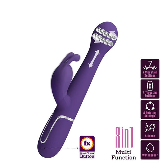 PRETTYLOVE - VIBRATOR WT ROTATION AND THRUSTING TWINKLED