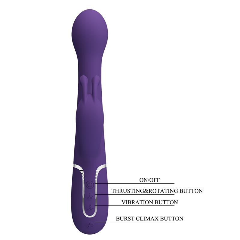 PRETTYLOVE - VIBRATOR WT ROTATION AND THRUSTING TWINKLED
