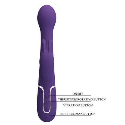 PRETTYLOVE - VIBRATOR WT ROTATION AND THRUSTING TWINKLED