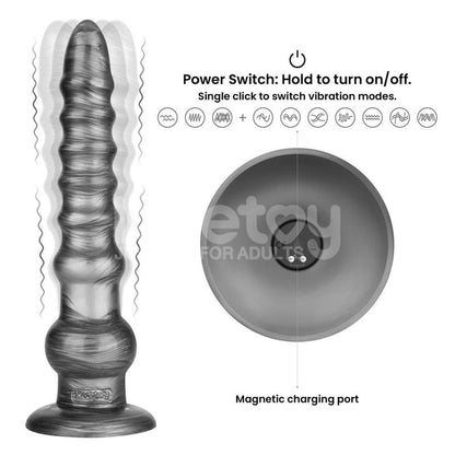 LOVETOY - VIBRAX SLIDER ANAL DILDO WITH VIBRATION KING SIZED 12.5