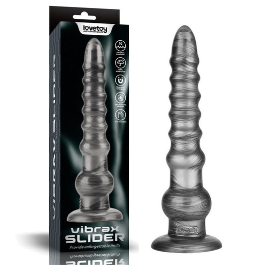 LOVETOY - VIBRAX SLIDER ANAL DILDO WITH VIBRATION KING SIZED 12.5