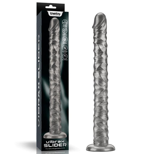 LOVETOY - VIBRAX SLIDER ANAL DILDO WITH VIBRATION KING SIZED 16