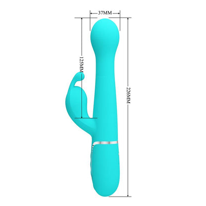 PRETTYLOVE - VIVE WITH THRUSTING AND ROTATING BEADS DEJON BLUE
