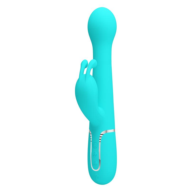 PRETTYLOVE - VIVE WITH THRUSTING AND ROTATING BEADS DEJON BLUE