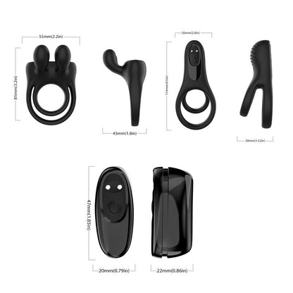 URBAN SKY - VRATING COCK RING SET OF 2