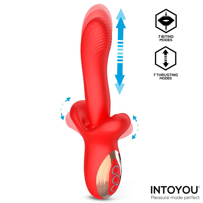 INTOYOU - VYRON VIBE WITH THRUSTING AND BITING