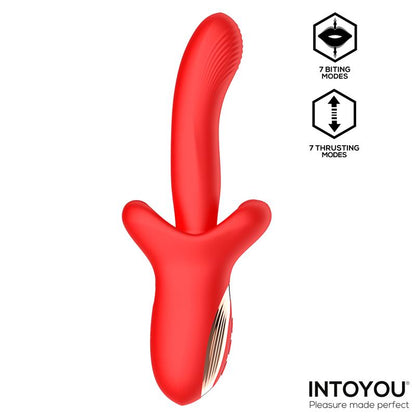 INTOYOU - VYRON VIBE WITH THRUSTING AND BITING