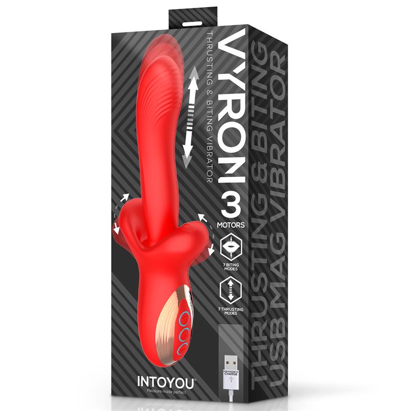 INTOYOU - VYRON VIBE WITH THRUSTING AND BITING