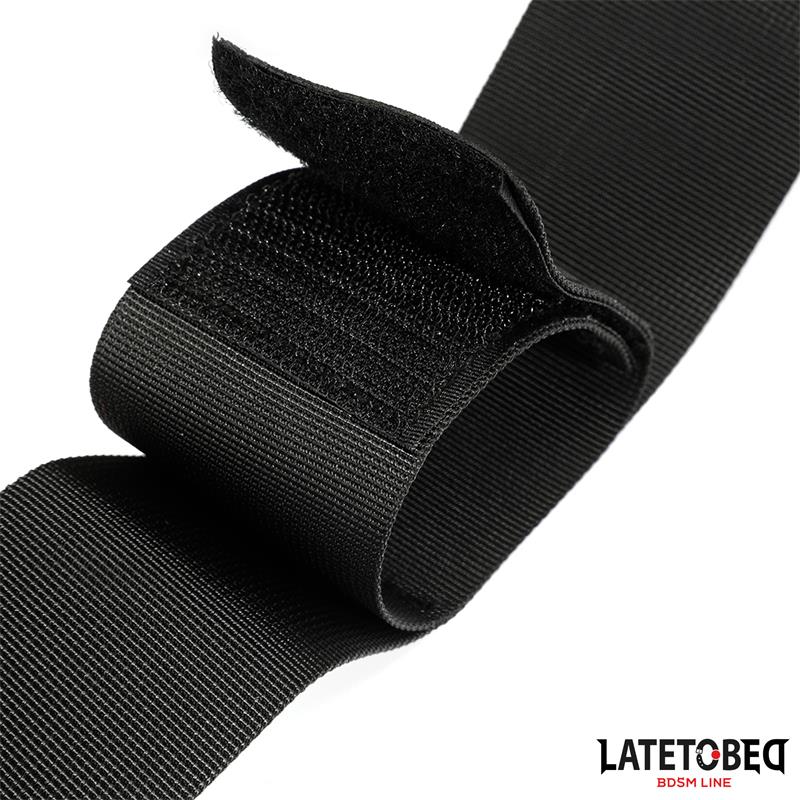 LATETOBED BDSM LINE - WAISTBAND AND VELCRO WRIST CUFF