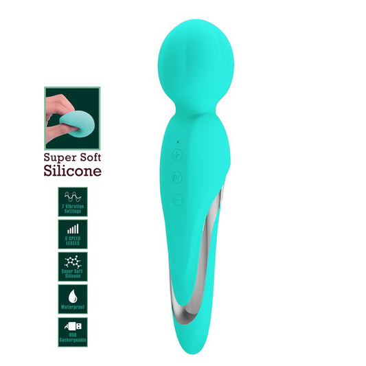 PRETTY LOVE - WALTER VIBRATOR WAND AQUA GREEN