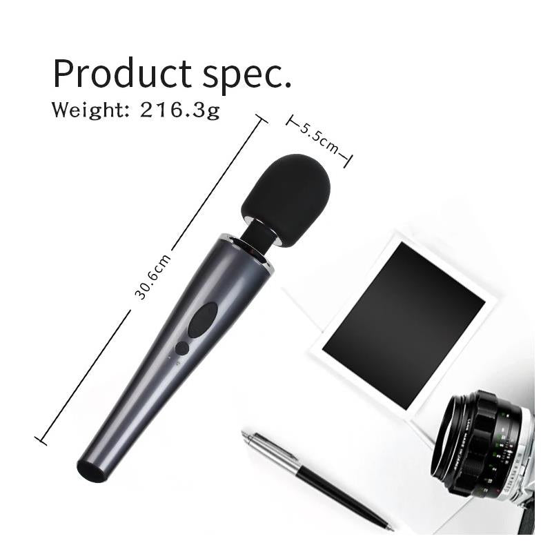 TARDENOCHE - WAND MASSAGER RELYME USB SILICONE BLACK