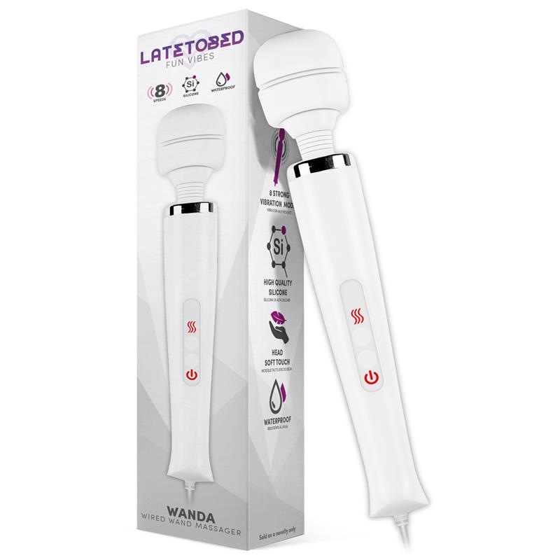 LATETOBED - WANDA WIRED WAND MASSAGER WHITE