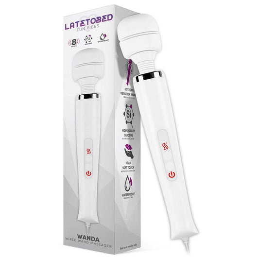 LATETOBED - WANDA WIRED WAND MASSAGER WHITE