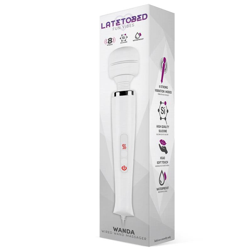 LATETOBED - WANDA WIRED WAND MASSAGER WHITE