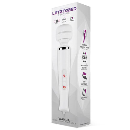 LATETOBED - WANDA WIRED WAND MASSAGER WHITE
