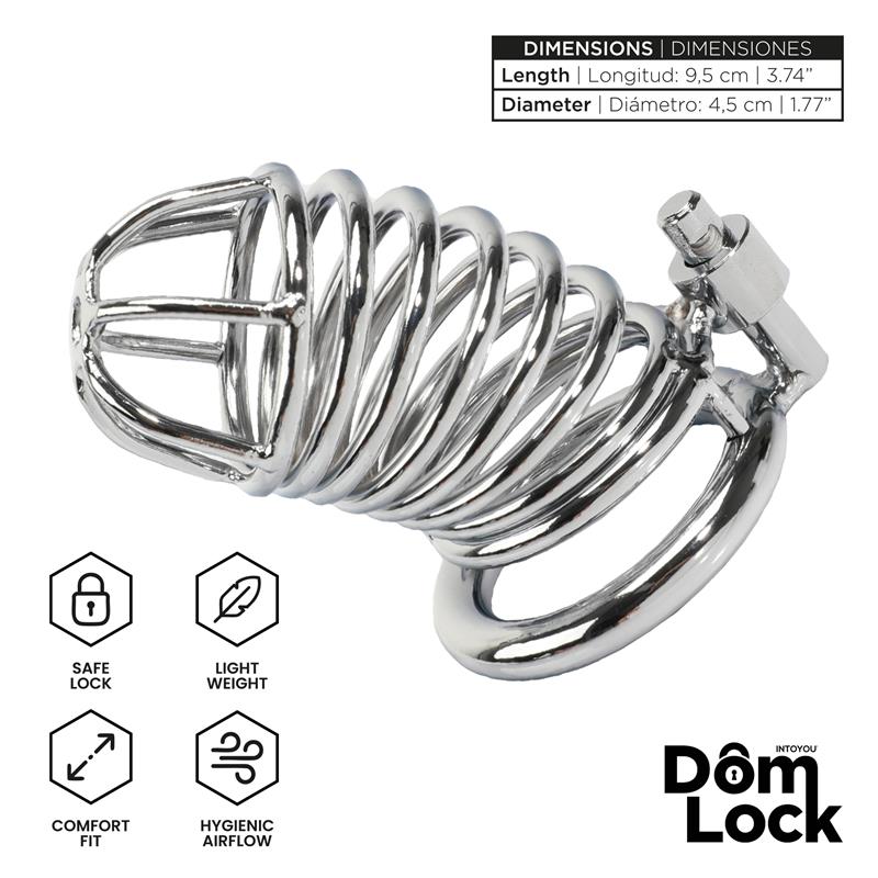 DOMLOCK - WARDEN CHASTITY CAGE SIZE M