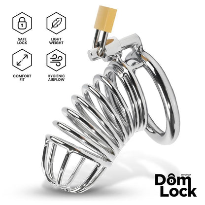 DOMLOCK - WARDEN CHASTITY CAGE SIZE M