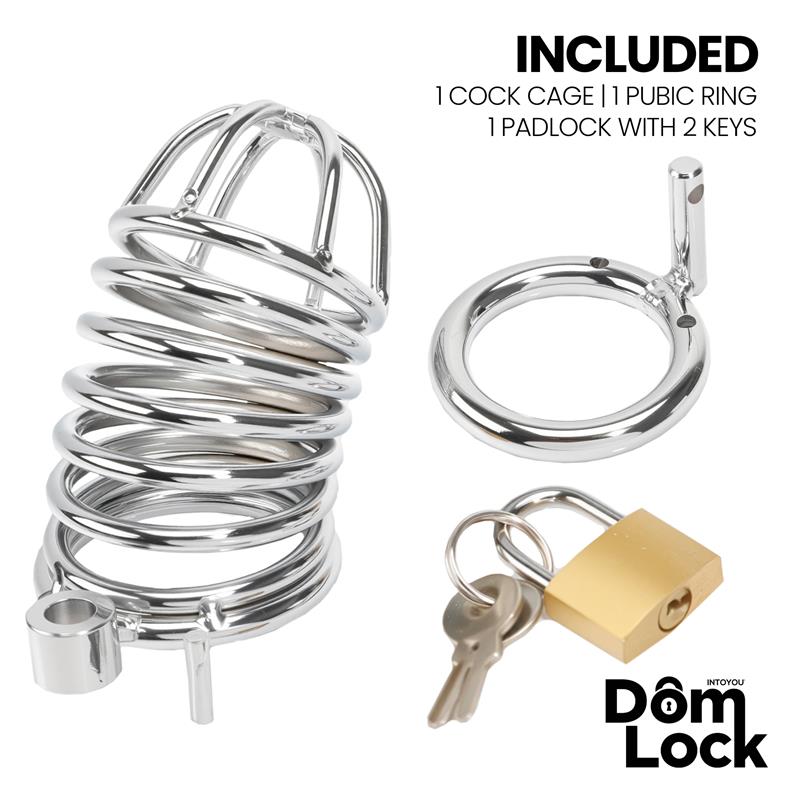 DOMLOCK - WARDEN CHASTITY CAGE SIZE S