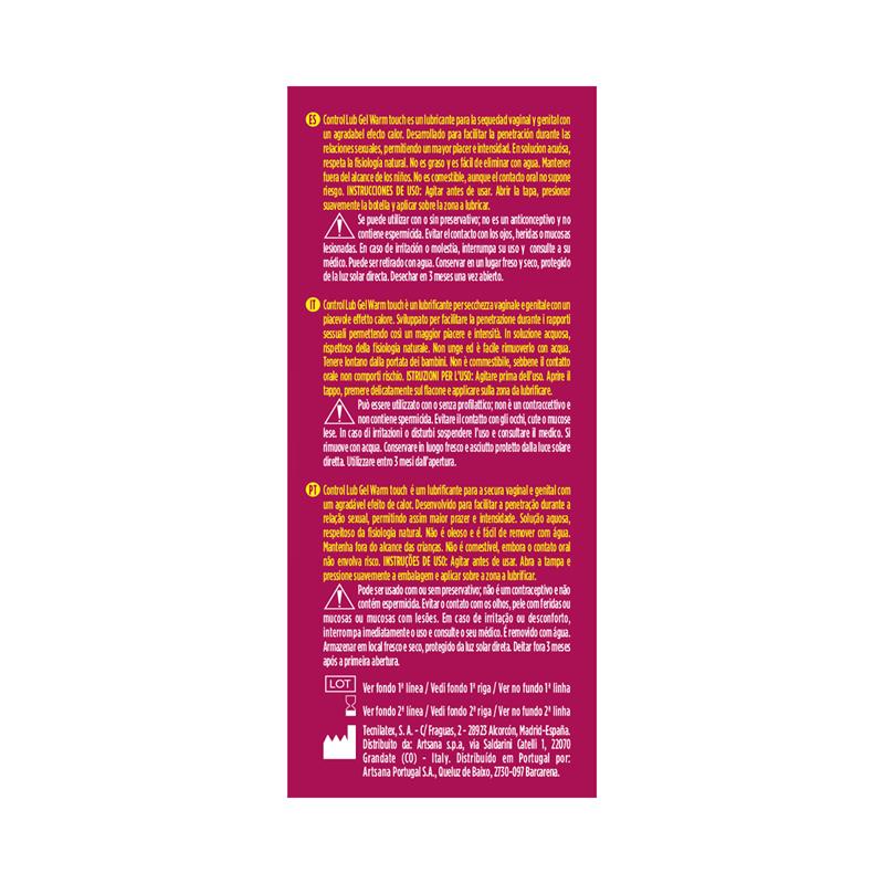 CONTROL - WARM TOUCH LUBRICANT 75 ML