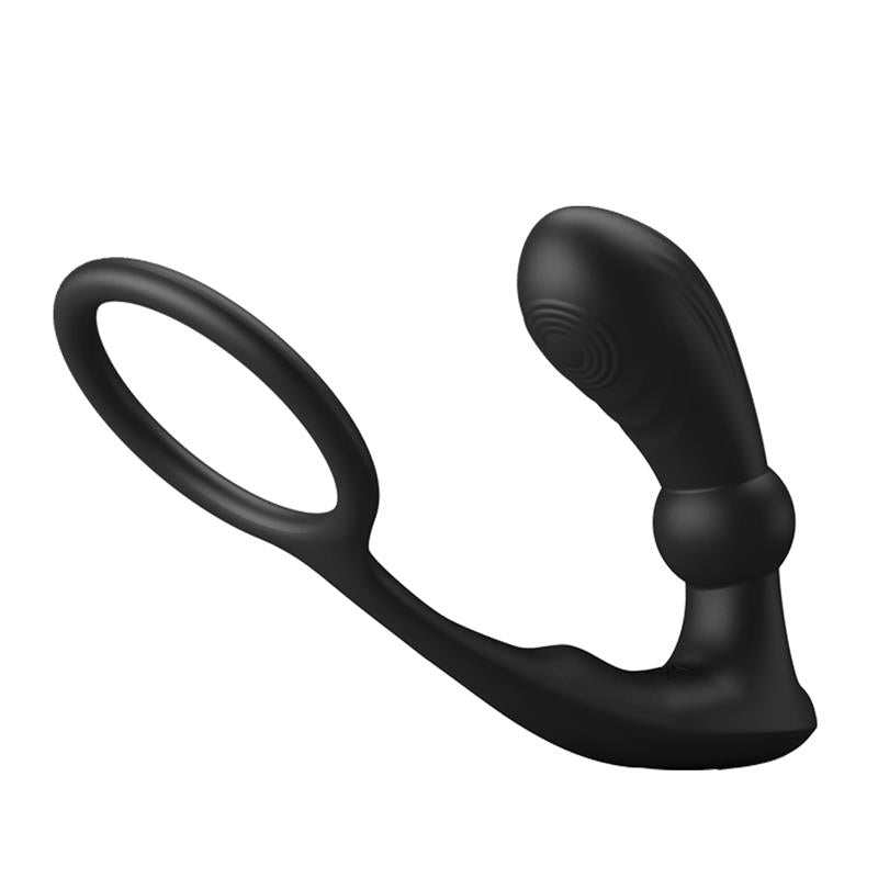 PRETTYLOVE - WARREN REMOTE-CONTROLLED VIBRATING AND PULSATING ANAL PLUG AND PENIS RING
