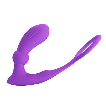 PRETTYLOVE - WARREN REMOTE-CONTROLLED VIBRATING AND PULSATING ANAL PLUG AND PENIS RING