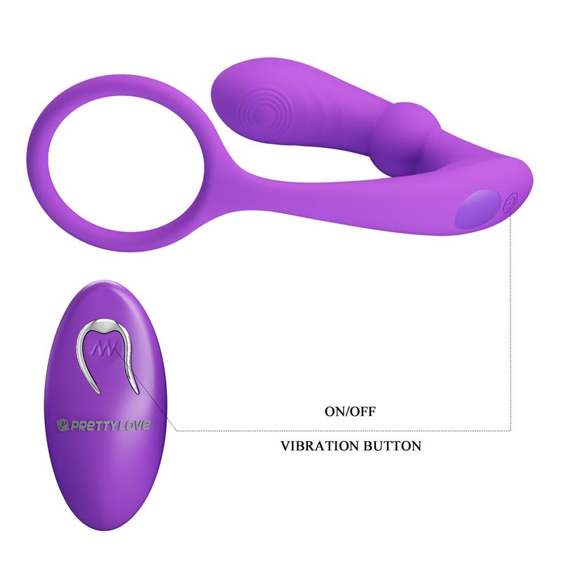 PRETTY LOVE - WARREN VIOLET ANAL RING & VIBRATOR