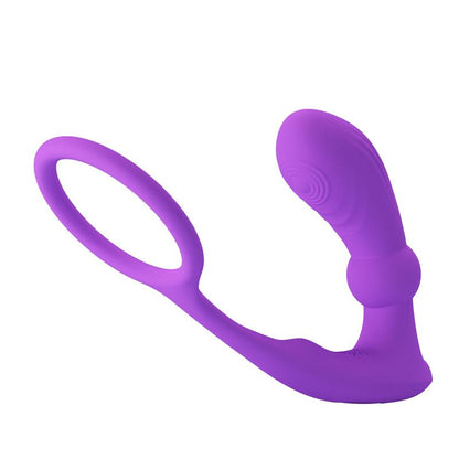 PRETTYLOVE - WARREN REMOTE-CONTROLLED VIBRATING AND PULSATING ANAL PLUG AND PENIS RING