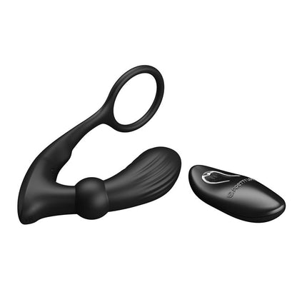 PRETTYLOVE - WARREN REMOTE-CONTROLLED VIBRATING AND PULSATING ANAL PLUG AND PENIS RING