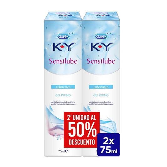 DUREX - WATER BASE LUB DUPLO KY SENSILUB 75ML