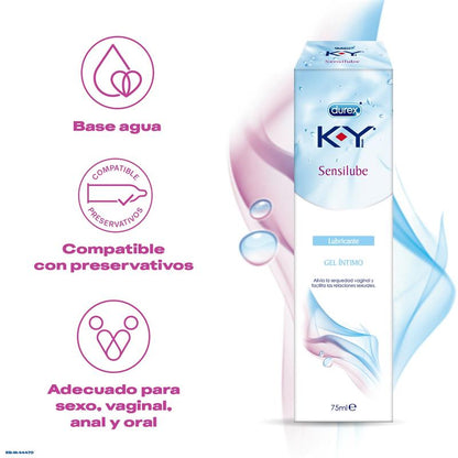 DUREX - WATER BASE LUB SENSILUBE KY 75 ML