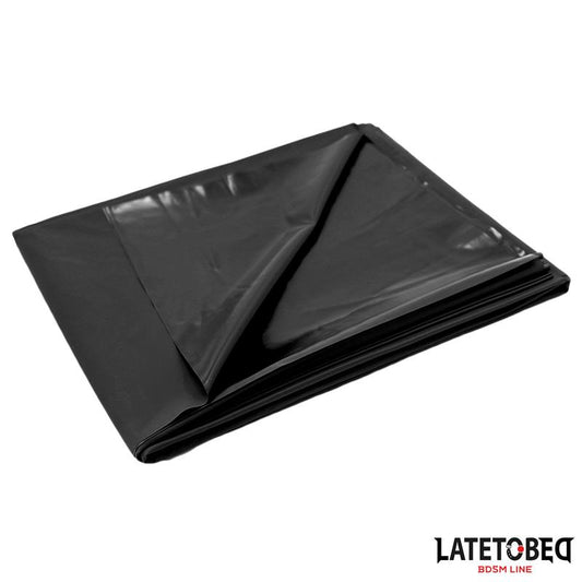 LATETOBED BDSM LINE - WATERPROOF BED SHEET BLACK