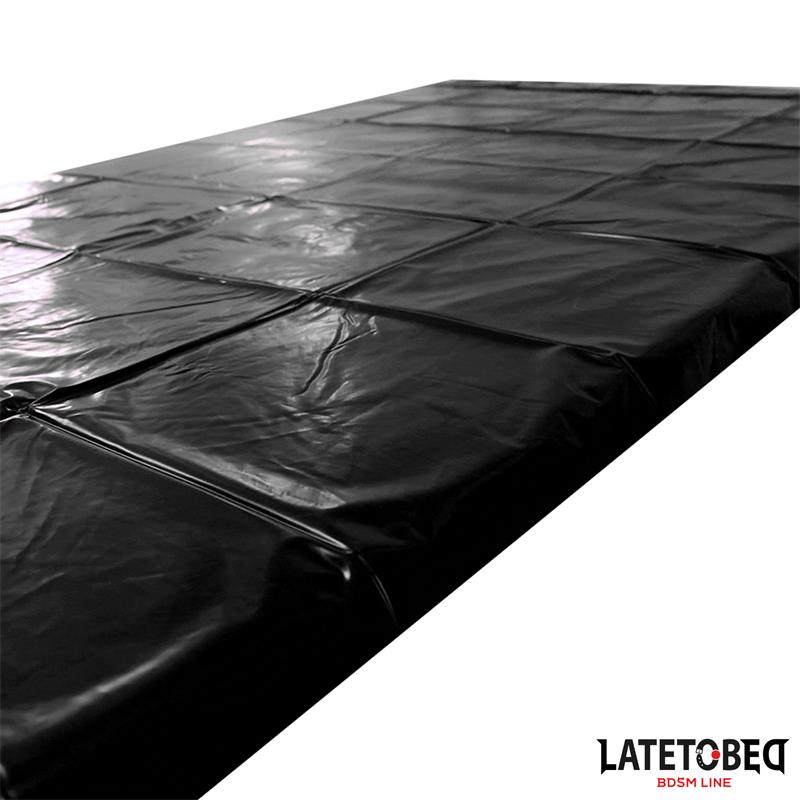 LATETOBED BDSM LINE - WATERPROOF BED SHEET BLACK